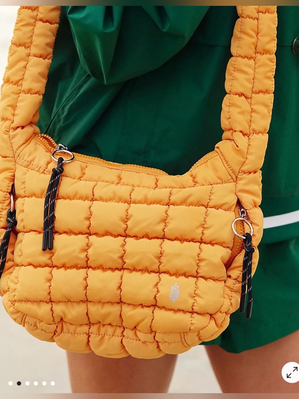 NWT Free People Quilted Carryall Sling Bag by FP Movement